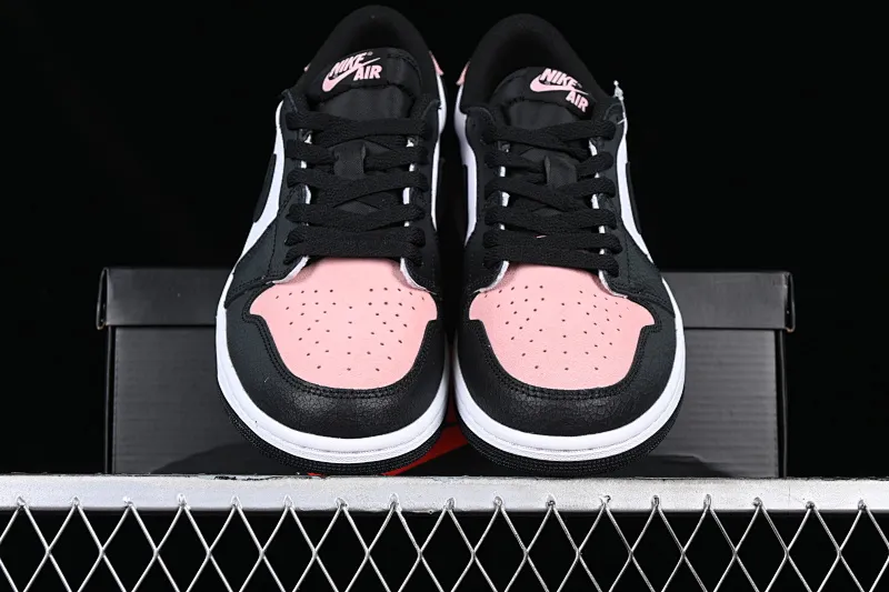 All categories Air Jordan Jordan series basketball shoes Air Jordan 1 Low G version pure original Air Jordan 1 Low OG "Bleached Coral" AJ1 Joe 1 black powder cultural basketball shoes CZ0790-061